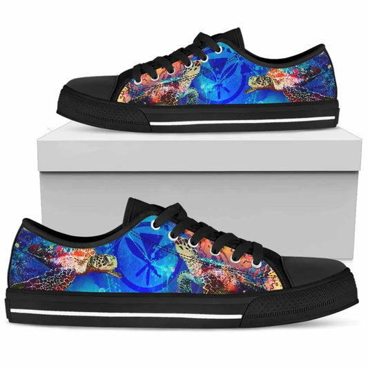 Polynesian Hawaii Low Top Shoes - Coral Treasure