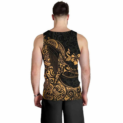 Polynesian Hawaii Men Tank Top - Polynesian Golden Humpback Whale