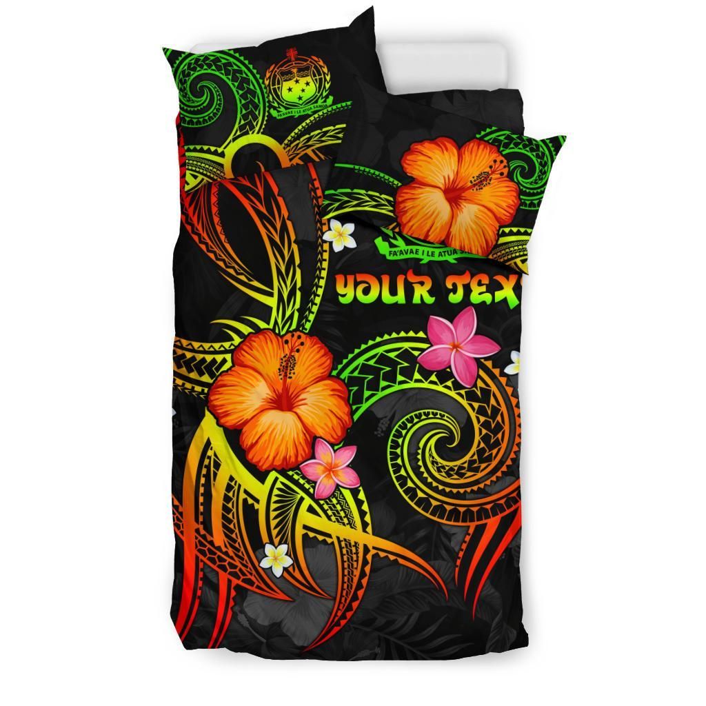 Polynesian Hawaii Personalised Bedding Set - Legend Of Samoa (Reggae)