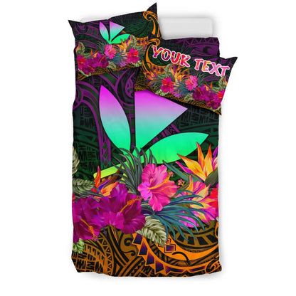 Polynesian Hawaii Personalised Kanaka Maoli Bedding Set - Summer Hibiscus