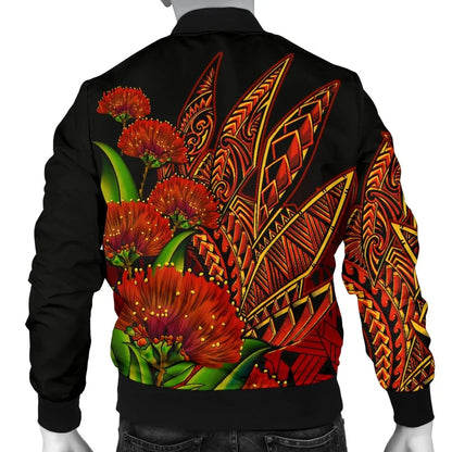 Polynesian Hawaii Personalised Bomber Jacket - Ohia Lehua
