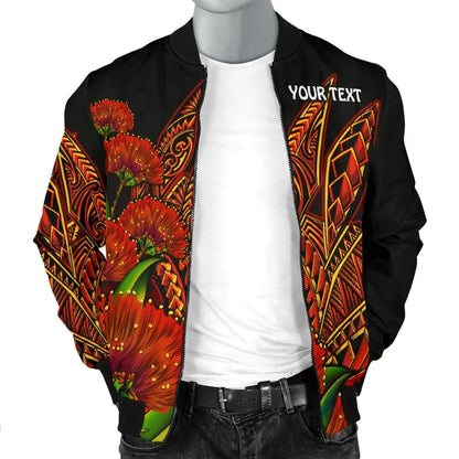 Polynesian Hawaii Personalised Bomber Jacket - Ohia Lehua
