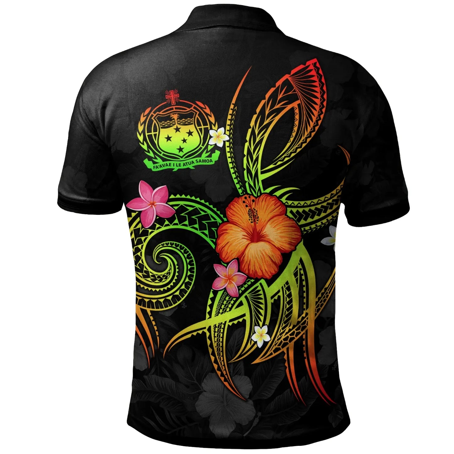 Polynesian Hawaii Personalised Polo Shirt - Legend of Samoa (Reggae)