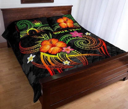 Polynesian Hawaii Personalised Quilt Bed Set - Legend of Samoa (Reggae)