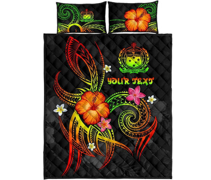 Polynesian Hawaii Personalised Quilt Bed Set - Legend of Samoa (Reggae)