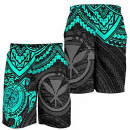 Polynesian Hawaii Polynesian Men Shorts - Turquoise Turtle