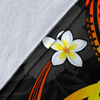 Polynesian Hawaii Premium Blanket - Legend of Kanaka Maoli (Reggae)