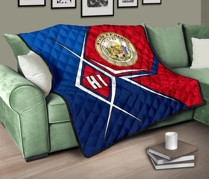 Polynesian Hawaii Premium Quilt  - Hawaii Seal