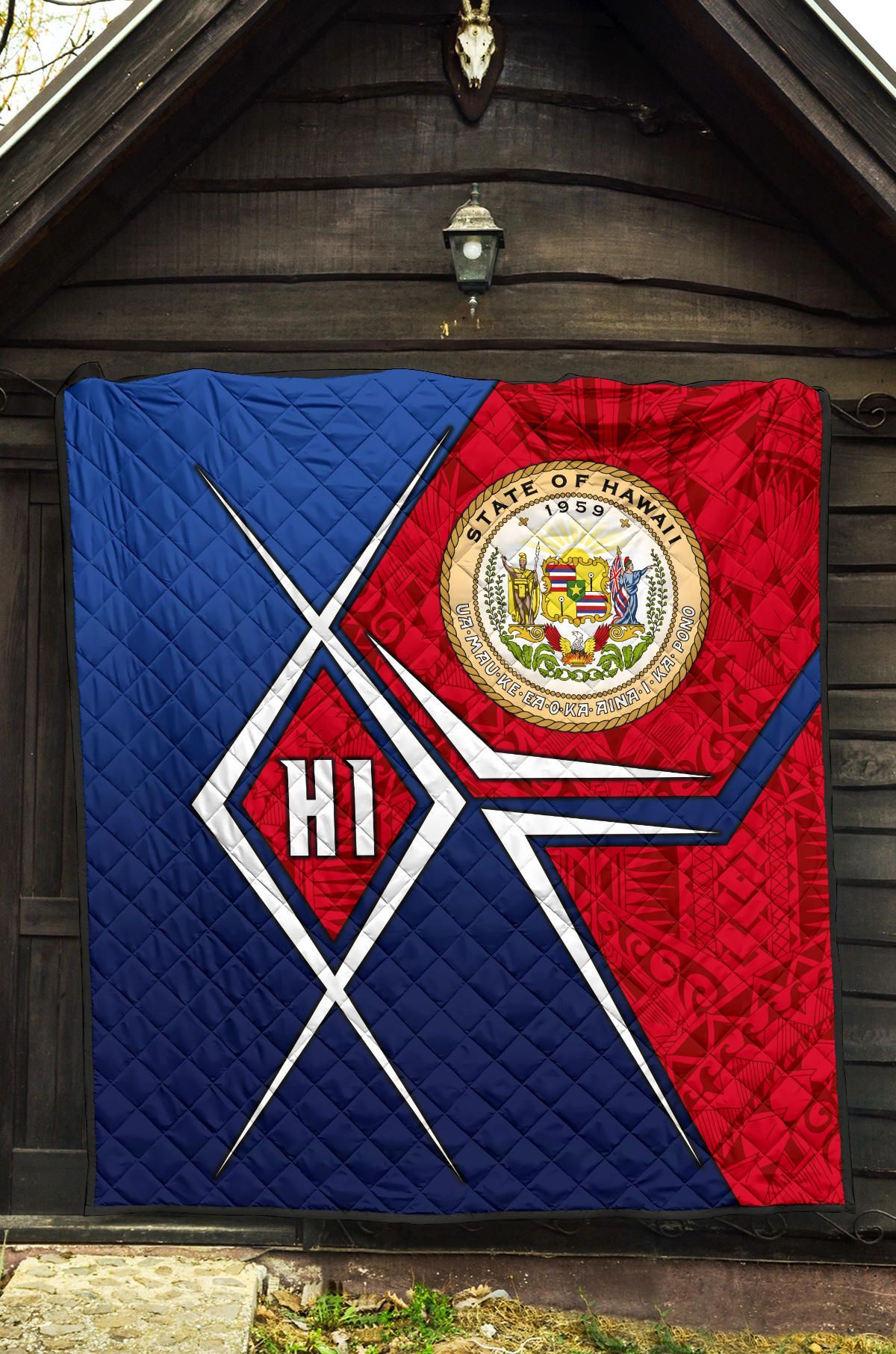 Polynesian Hawaii Premium Quilt  - Hawaii Seal