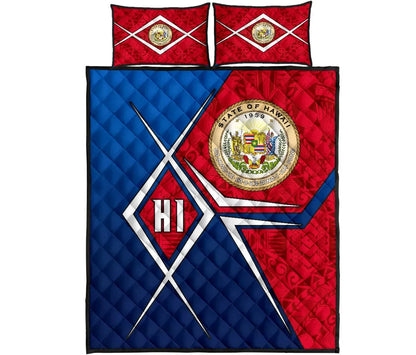 Polynesian Hawaii Quilt Bed Set - Hawaii Seal