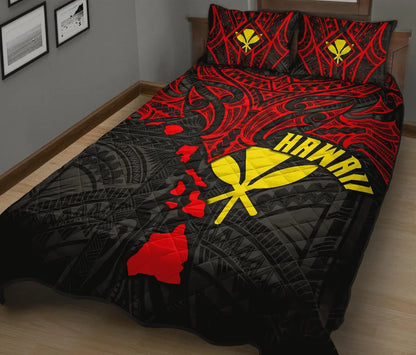 Polynesian Hawaii Quilt Bed Set - Polynesian Whale Tail