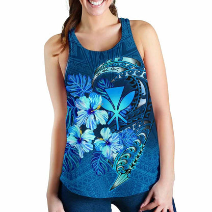 Polynesian Hawaii Racerback Tank - King Kamehameha Koa Spear