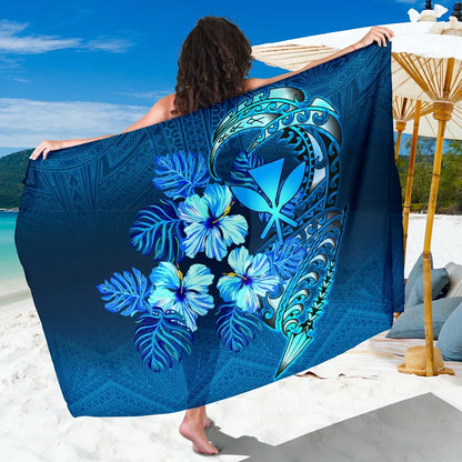 Polynesian Hawaii Sarong - King Kamehameha Koa Spear