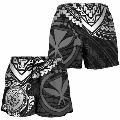 Polynesian Hawaii Shorts (Women) - White Turtle