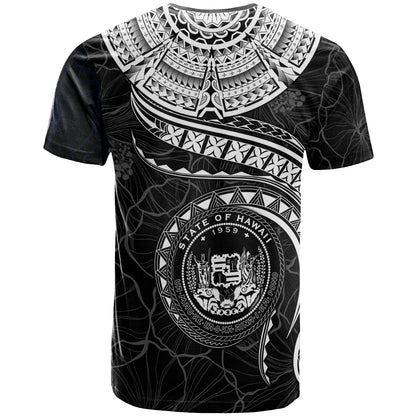 Polynesian Hawaii T-Shirt - Hawaiian Waves (White)