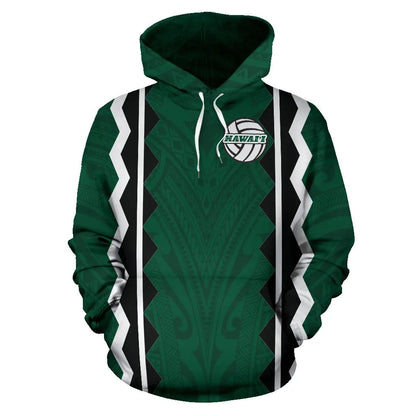 Polynesian Hawaii Women As Volleyball Team Supporter All Over Hoodie