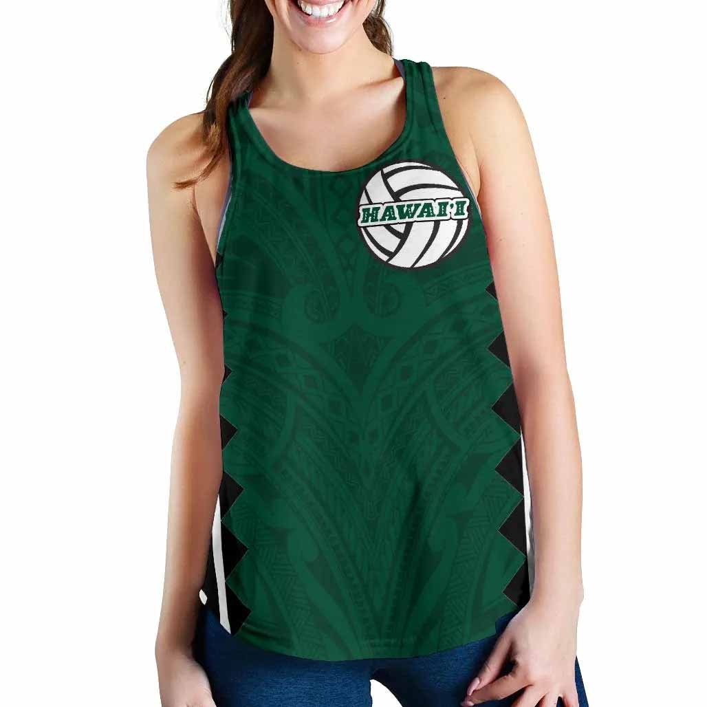 Polynesian Hawaii Women Volleyball Team Supporter - Women Racerback Tank