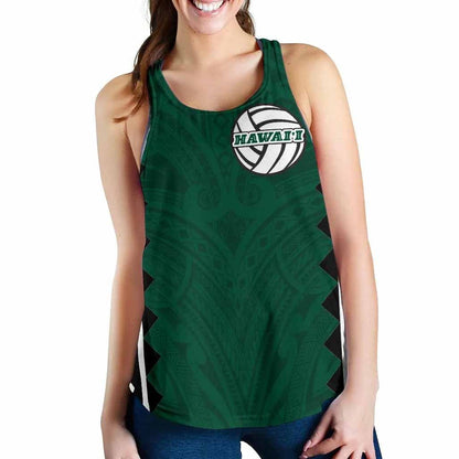 Polynesian Hawaii Women Volleyball Team Supporter - Women Racerback Tank