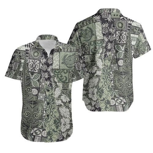 Polynesian Short Sleeve Shirt - Vintage Pattern