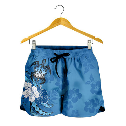 Hawaii Women Shorts Polynesian Hibiscus
