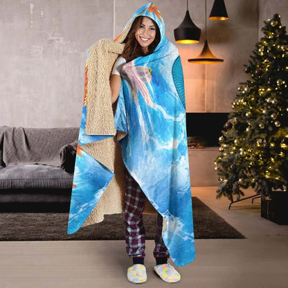 Polynesian Hooded Blanket - Polynesian Shark