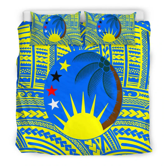 Polynesian Duvet Cover Set - Kapingamarangi Seal (Beige)