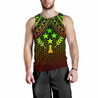 Polynesian Kosrae Men Tank Top - Reggae Vintage Polynesian Patterns