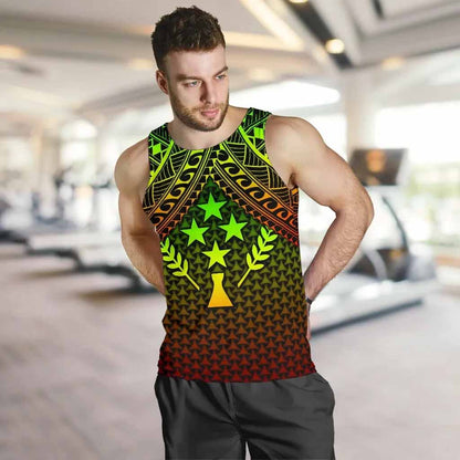 Polynesian Kosrae Men Tank Top - Reggae Vintage Polynesian Patterns