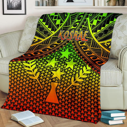 Polynesian Kosrae Premium Blanket - Reggae Vintage Polynesian Patterns