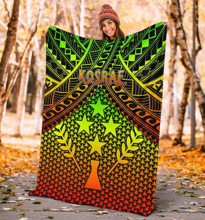 Polynesian Kosrae Premium Blanket - Reggae Vintage Polynesian Patterns