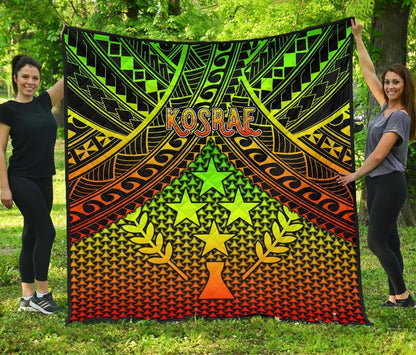 Polynesian Kosrae Premium Quilt - Reggae Vintage Polynesian Patterns