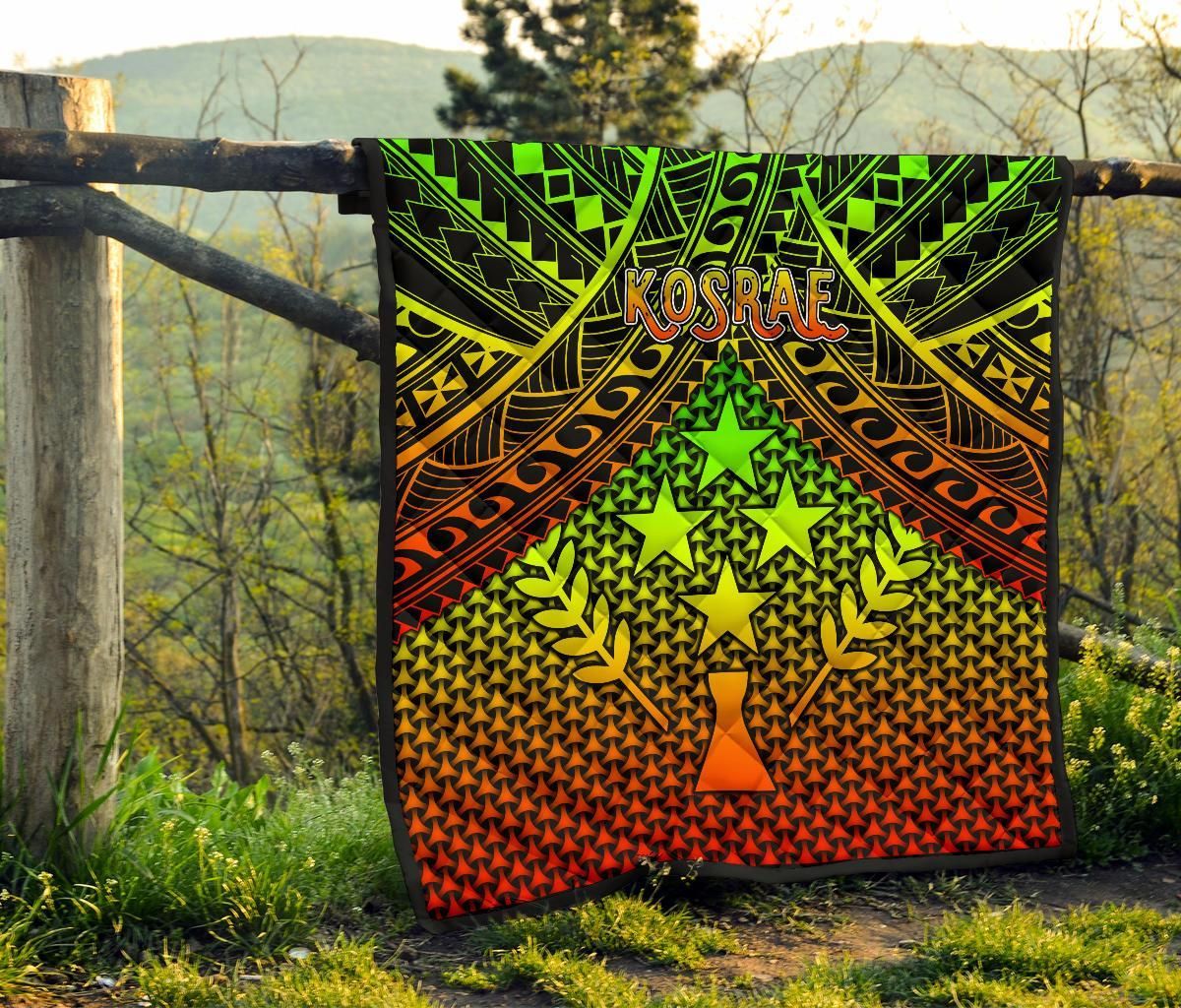 Polynesian Kosrae Premium Quilt - Reggae Vintage Polynesian Patterns