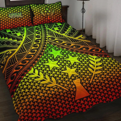 Polynesian Kosrae Quilt Bed Set - Reggae Vintage Polynesian Patterns