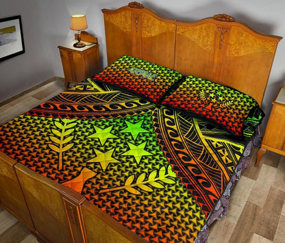 Polynesian Kosrae Quilt Bed Set - Reggae Vintage Polynesian Patterns