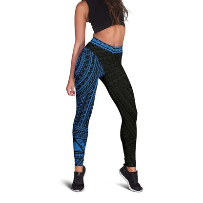 Polynesian Legging -  Blue Rising 2nd