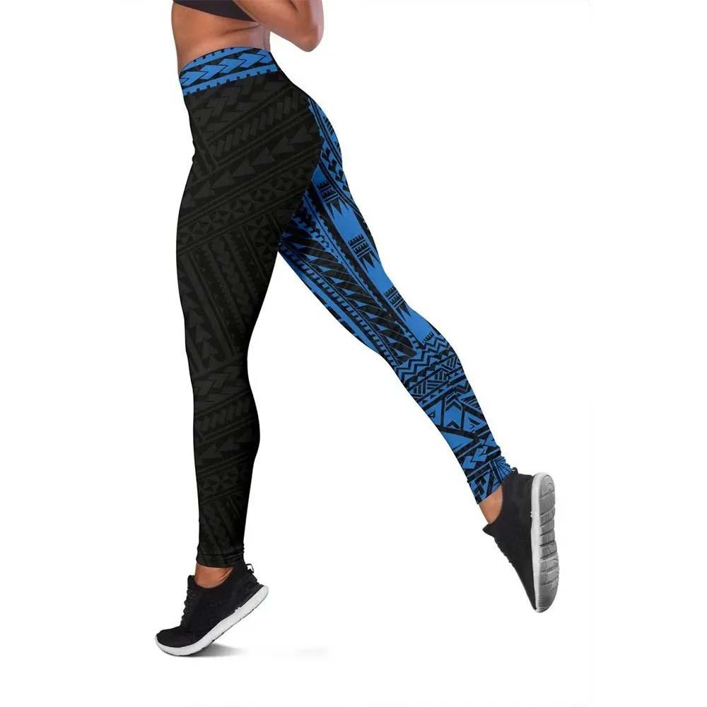 Polynesian Legging -  Blue Rising 2nd