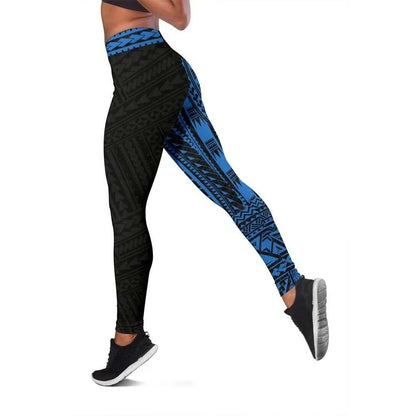 Polynesian Legging -  Blue Rising 2nd