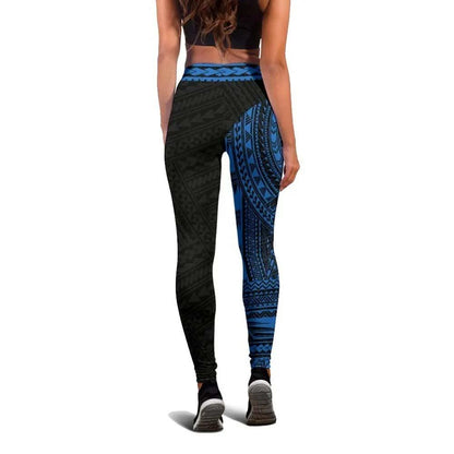 Polynesian Legging -  Blue Rising 2nd