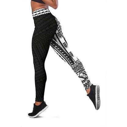 Polynesian Legging -  Rising 2nd White