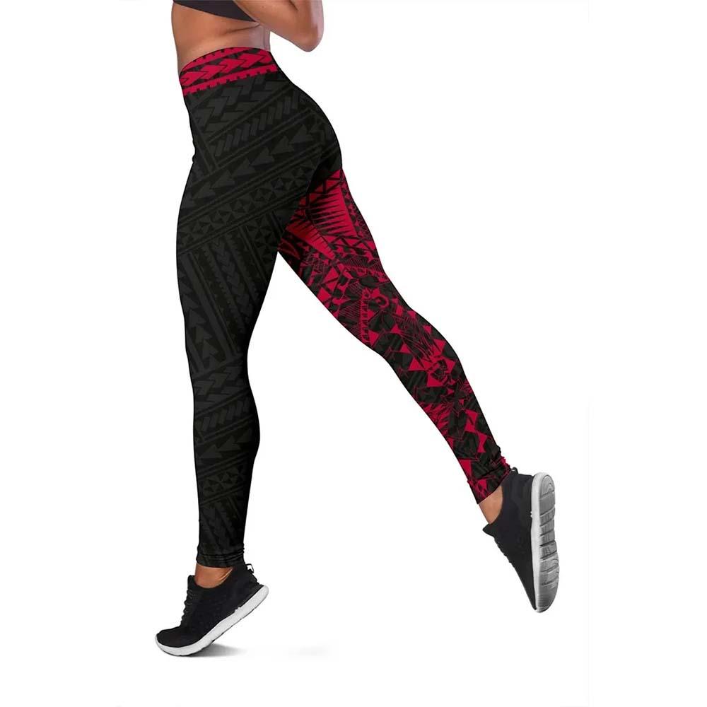 Polynesian Legging -  Rising 3rd Red