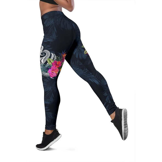 Polynesian Legging - Tropical Flower