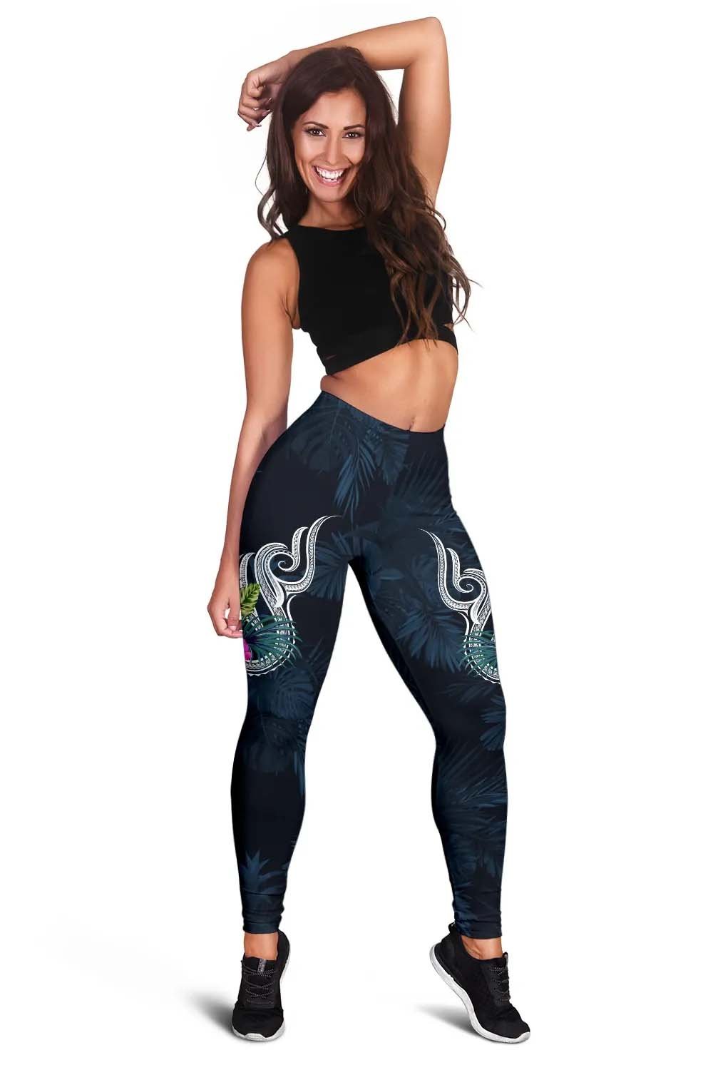 Polynesian Legging - Tropical Flower