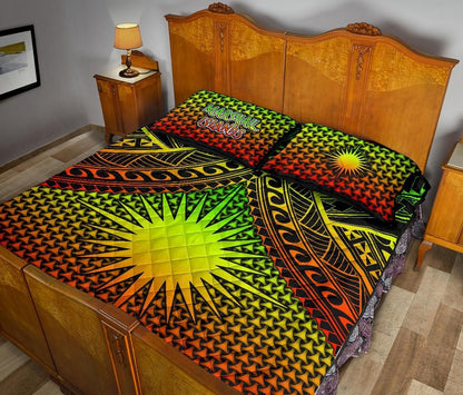 Polynesian Marshall Islands Quilt Bed Set - Reggae Vintage Polynesian Patterns