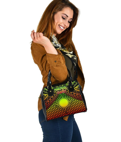 Polynesian Marshall Islands Shoulder Handbag - Reggae Vintage Polynesian Patterns