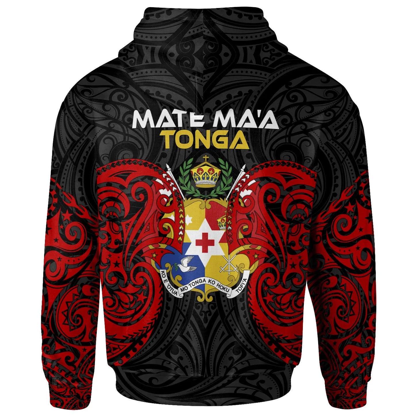 Polynesian Mate Ma'a Tonga Hoodie - Tongan Spirit