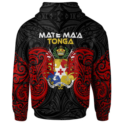Polynesian Mate Ma'a Tonga Hoodie - Tongan Spirit