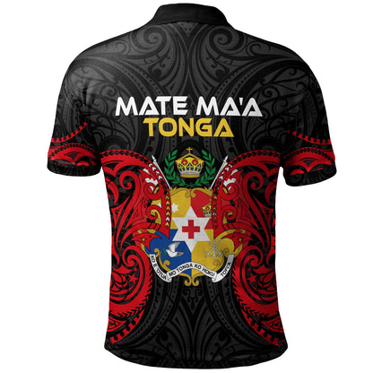 Polynesian Mate Ma'a Tonga Polo Shirt - Tongan Spirit