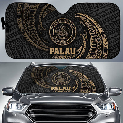Polynesian Palau Sun Shades - Gold Tribal Wave