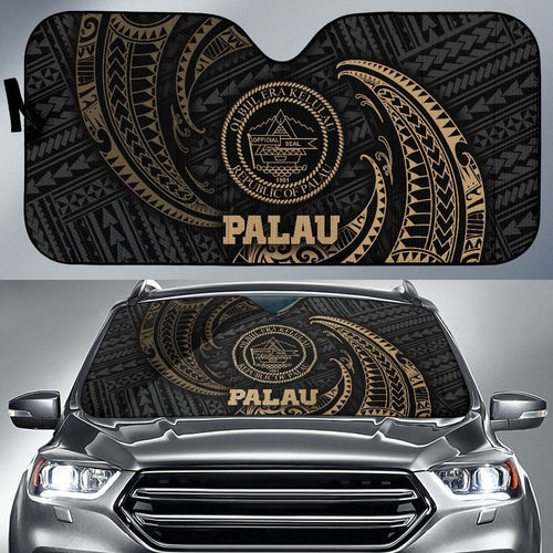 Polynesian Palau Sun Shades - Gold Tribal Wave