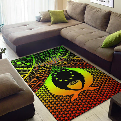 Polynesian Pohnpei Area Rug - Reggae Vintage Polynesian Patterns